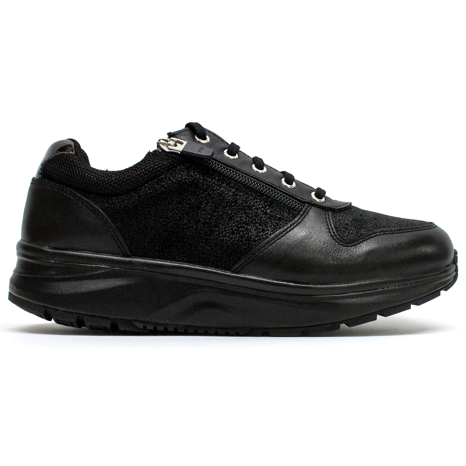 Dynamo Zip Velour Leather Women's Low Top Trainers