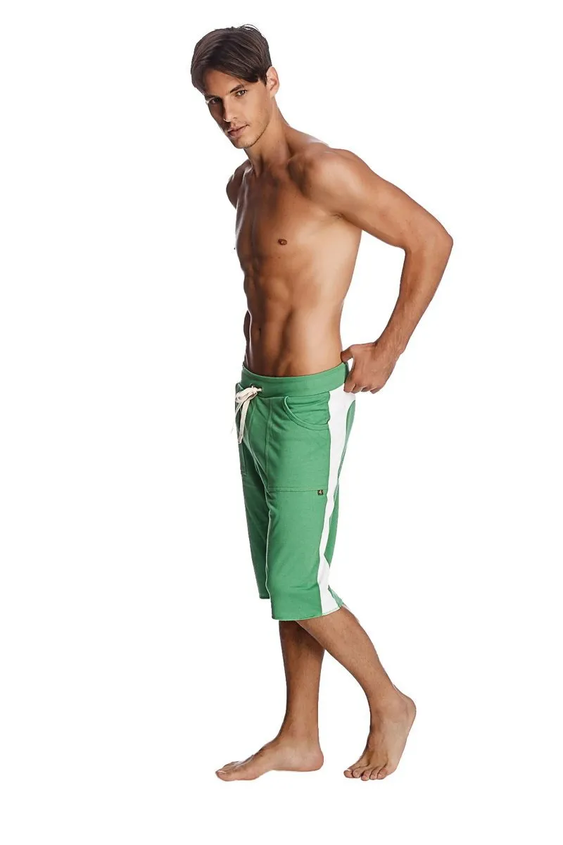 Eco-Track Short (Bamboo Green w White)