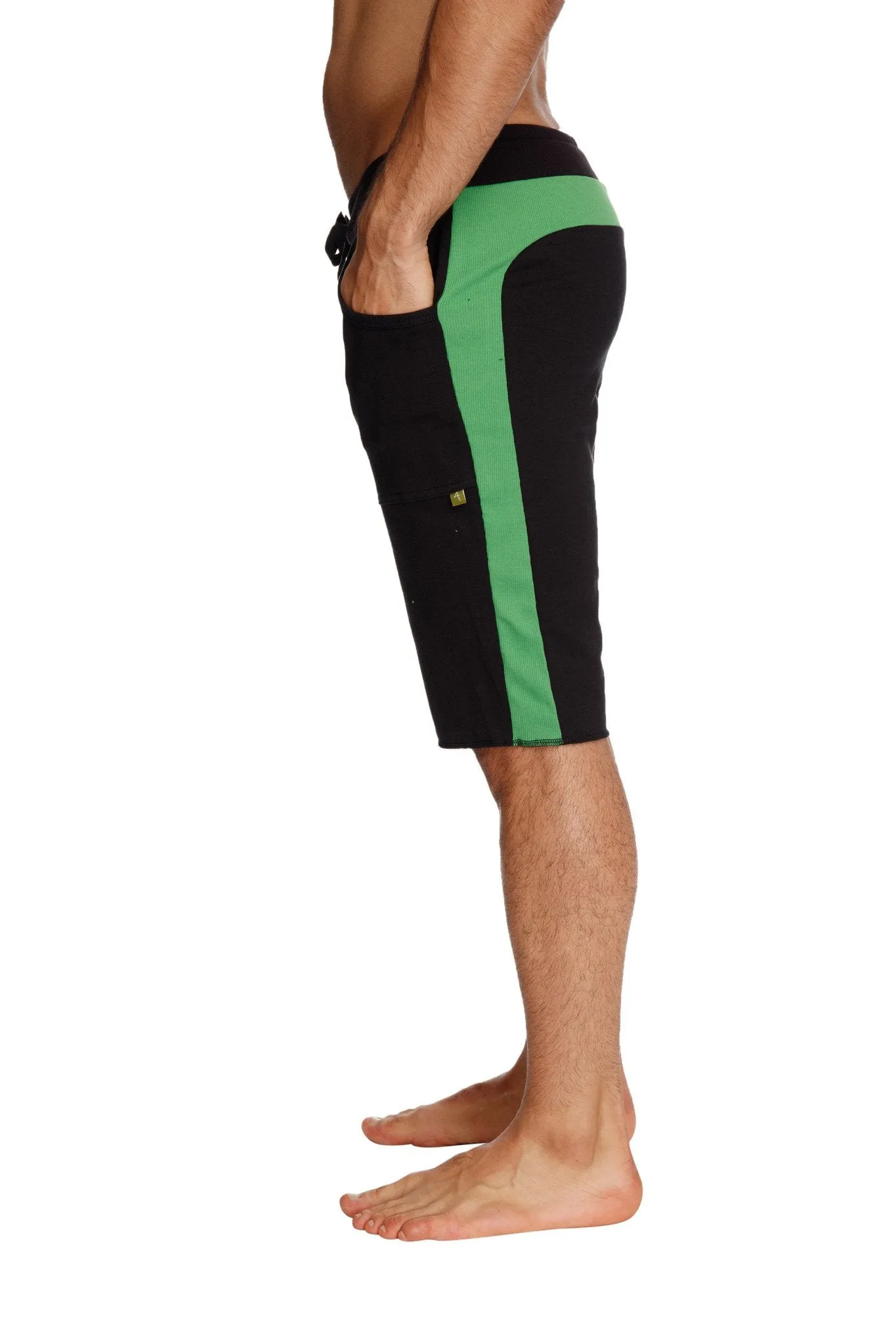 Eco-Track Short (Black w/Bamboo Green)