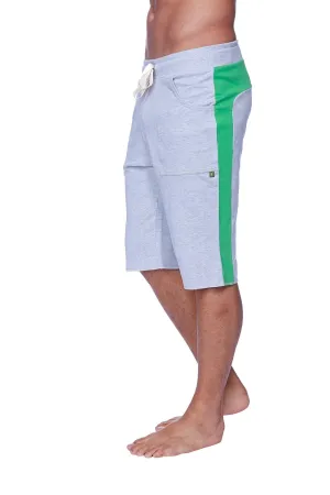 Eco-Track Short (Heather Grey w/Green)