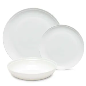 Edge 12 Piece Dinner Set - White