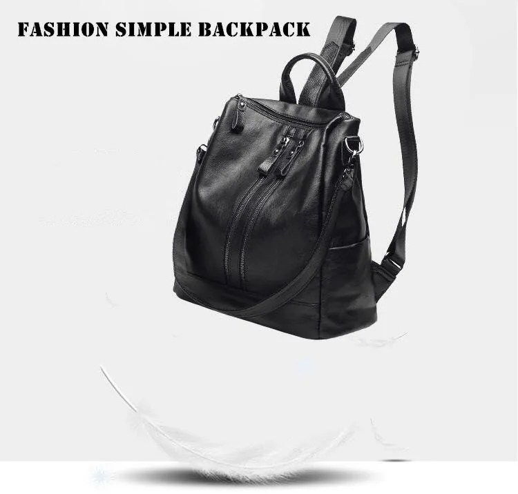 Fashion Women's High Quality Leather Backpacks for School & Travel