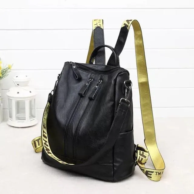 Fashion Women's High Quality Leather Backpacks for School & Travel