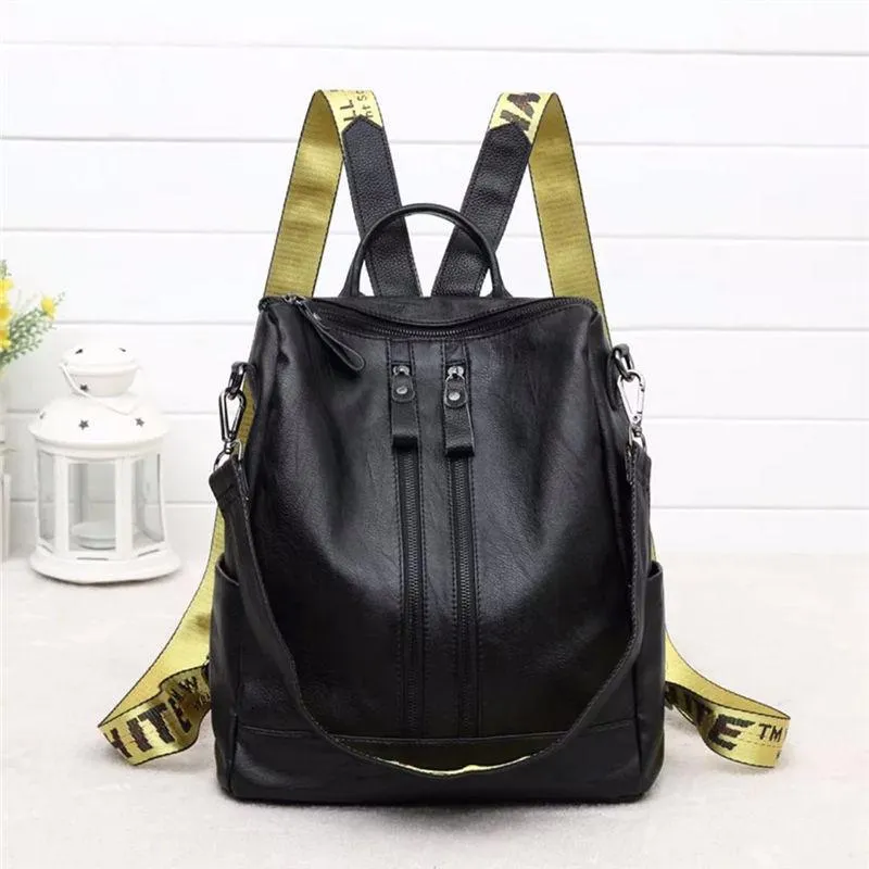 Fashion Women's High Quality Leather Backpacks for School & Travel