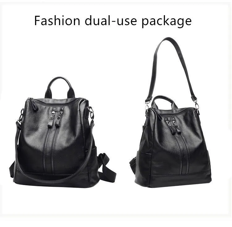 Fashion Women's High Quality Leather Backpacks for School & Travel