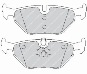 FERODO FCP1301H DS2500 Brake pads rear BMW E46 318/320/323/325/328 / E39 530/540 / E85/E86 Z4