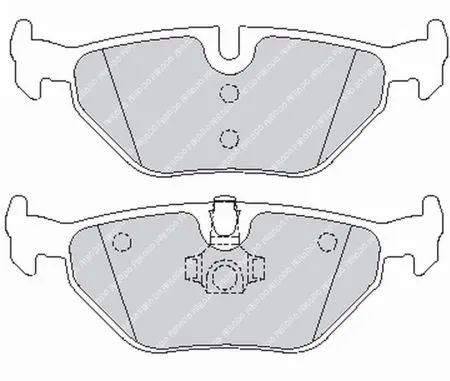 FERODO FCP1301H DS2500 Brake pads rear BMW E46 318/320/323/325/328 / E39 530/540 / E85/E86 Z4