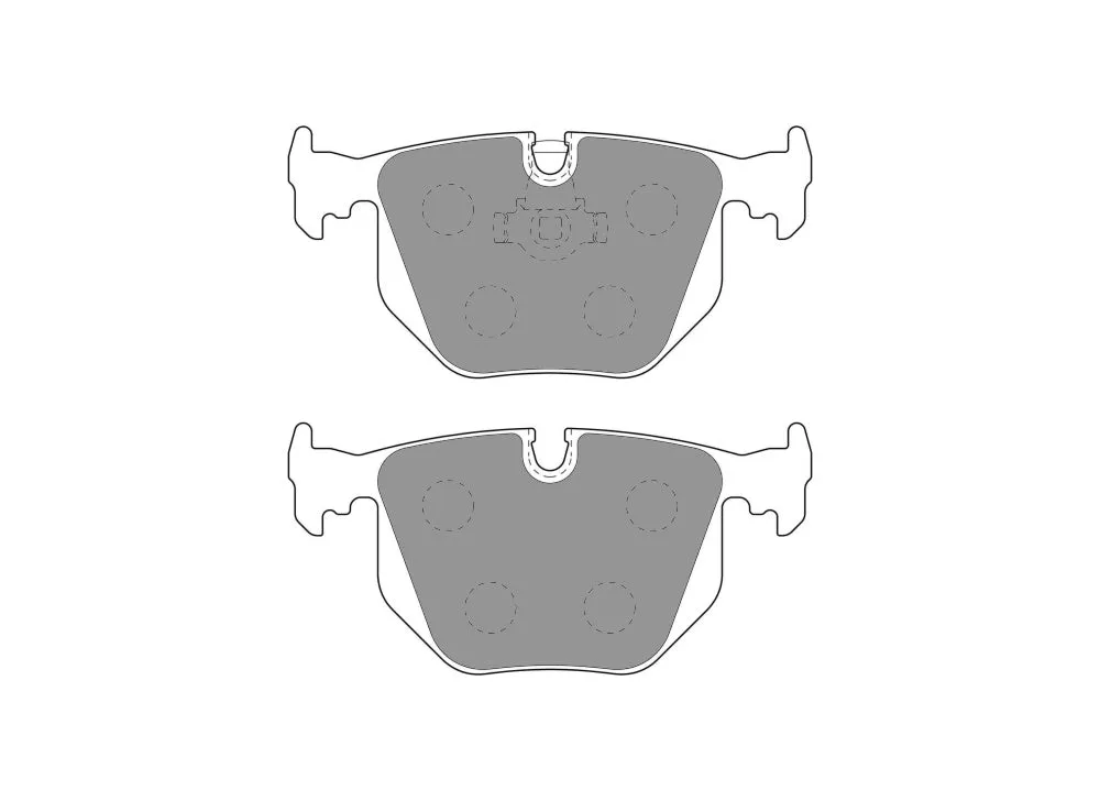 FERODO FCP1483H DS2500 Brake pads rear BMW M3 E46 330 / M5 E39 / X3 E83 / X5 E53 / Z8