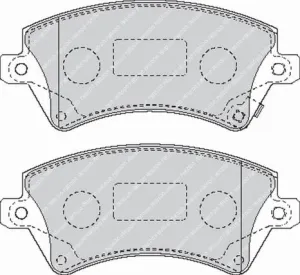 FERODO FCP1573H Front Brake Pads DS2500 for TOYOTA Corolla 2002-2006