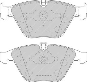 FERODO FCP1625H DS2500 Brake pads front CAYENNE 955 Non-turbo / VW TOUAREG 2.5/3.0/3.2