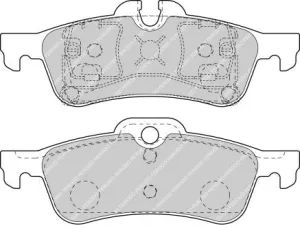 FERODO FCP1676H DS2500 Rear brake pads MINI COOPER MK1