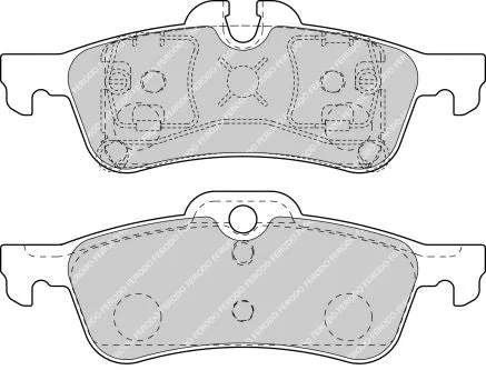 FERODO FCP1676H DS2500 Rear brake pads MINI COOPER MK1