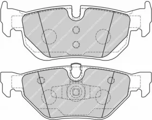 FERODO FCP1807H DS2500 Brake pads rear BMW E90/E91/E92 318/320/325/330 / E87 130i