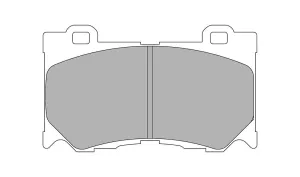 FERODO FCP4172H DS2500 Brake pads front INFINITI FX50/G37 Coupe /NISSAN 370Z (Akebono)