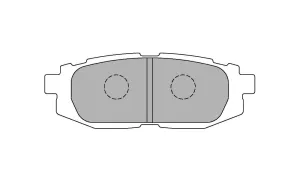 FERODO FCP4187H DS2500 Brake pads (rear) for SUBARU BRZ, TOYOTA 86