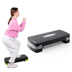 Fitness Pedal Rhythm Pedal Adjustable Sports Yoga Fitness Aerobics Pedal, Size: 78 x 30 x 10 cm( Black   Gray)