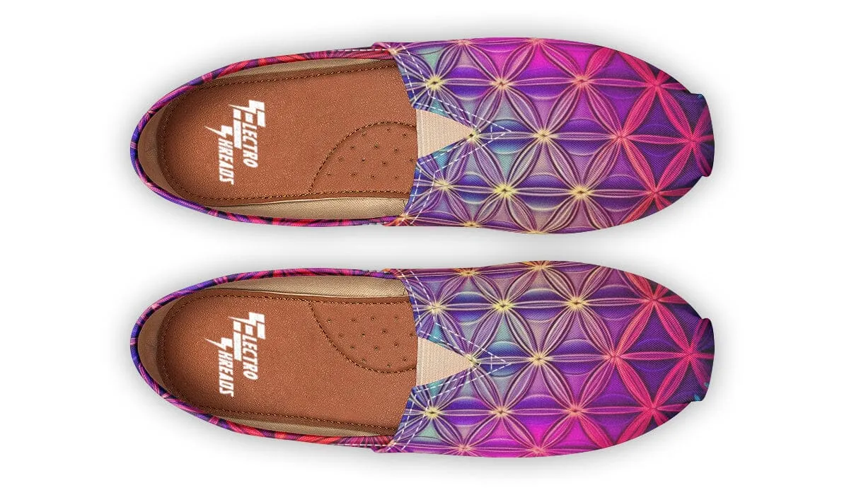 Flower Life Purp Casual Slip on Shoes