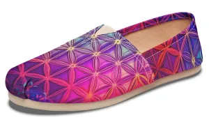 Flower Life Purp Casual Slip on Shoes