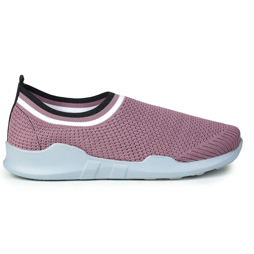 Force 10 Non Lacing Pink Casual Slip On Shoes For Women AVILA-12 By Liberty