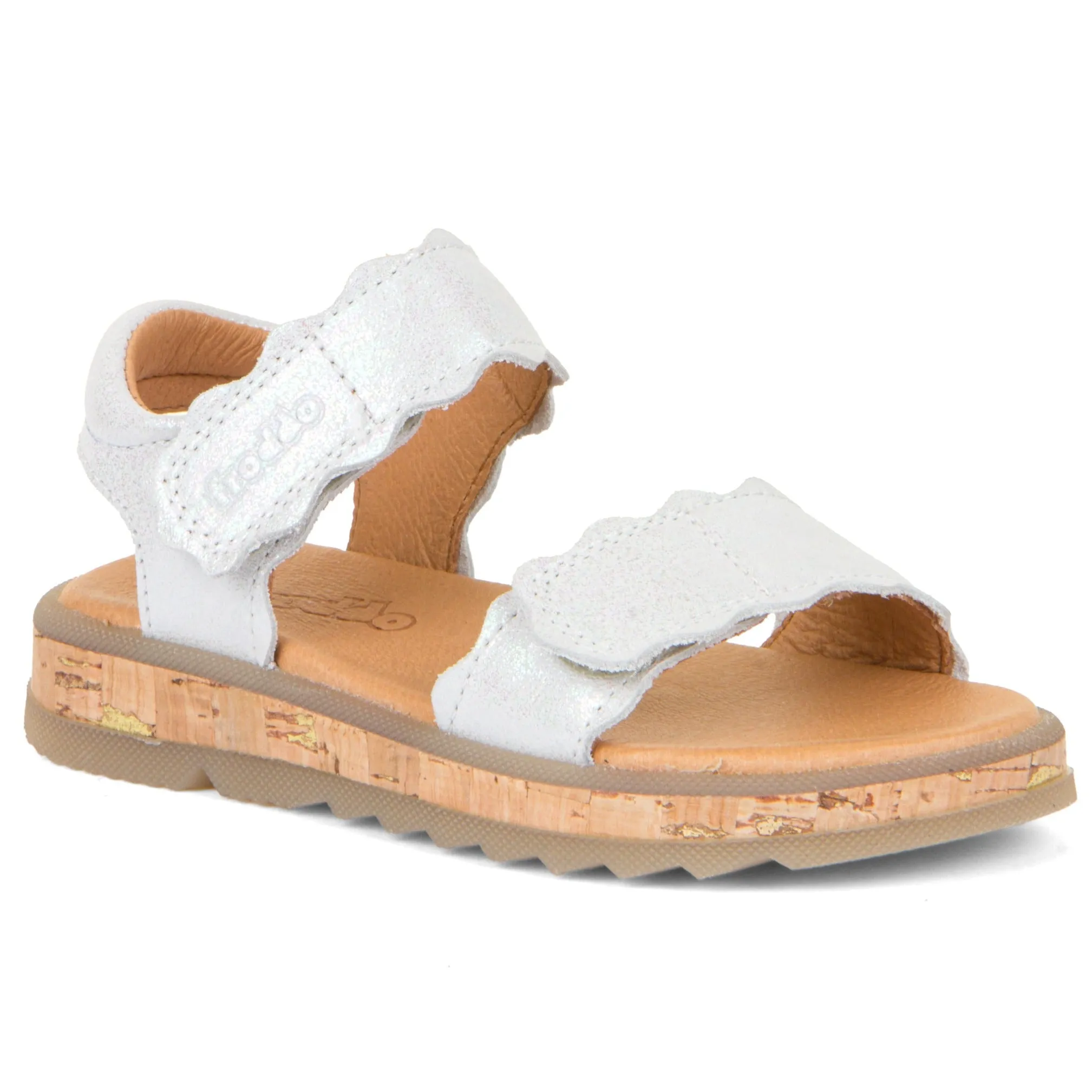 Froddo Girl's Alana Sandals - White Shine