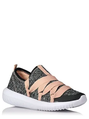 George Girls Shimmering Sporty Lace Up Trainers