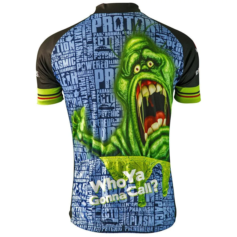 Ghostbusters Slimer Men's Cycling Jersey (S, M, 3XL)