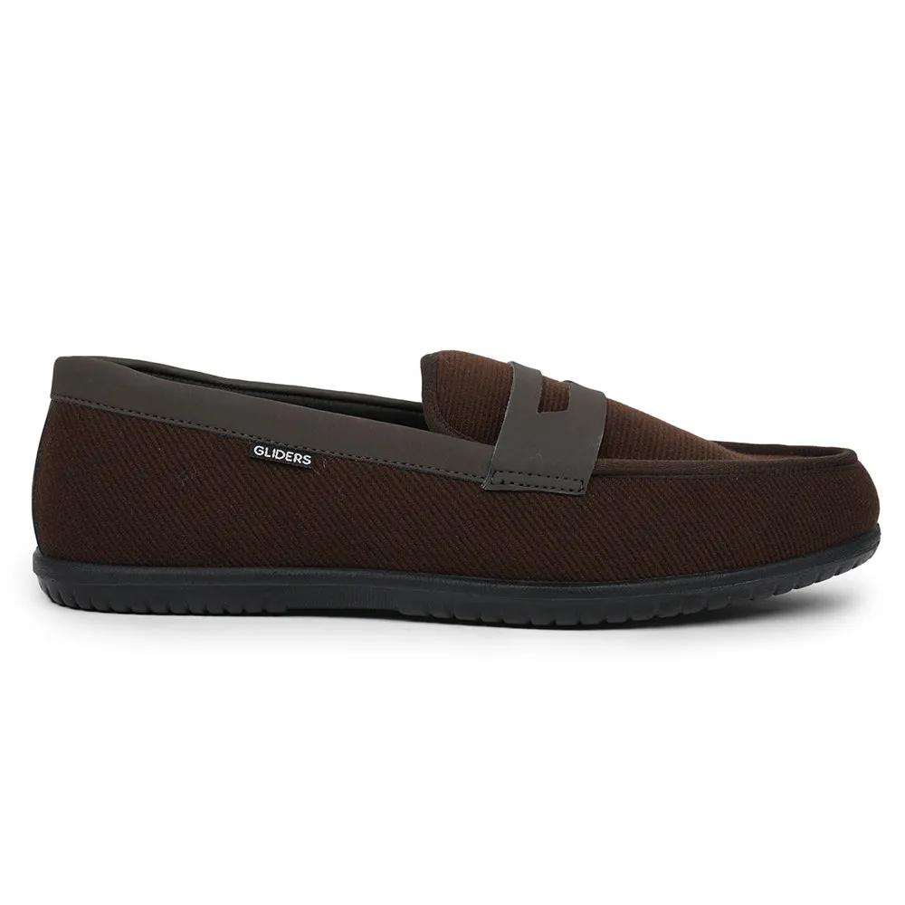 Gliders (Brown) Casual Slip on Shoes For Men XCITOR-E By Liberty