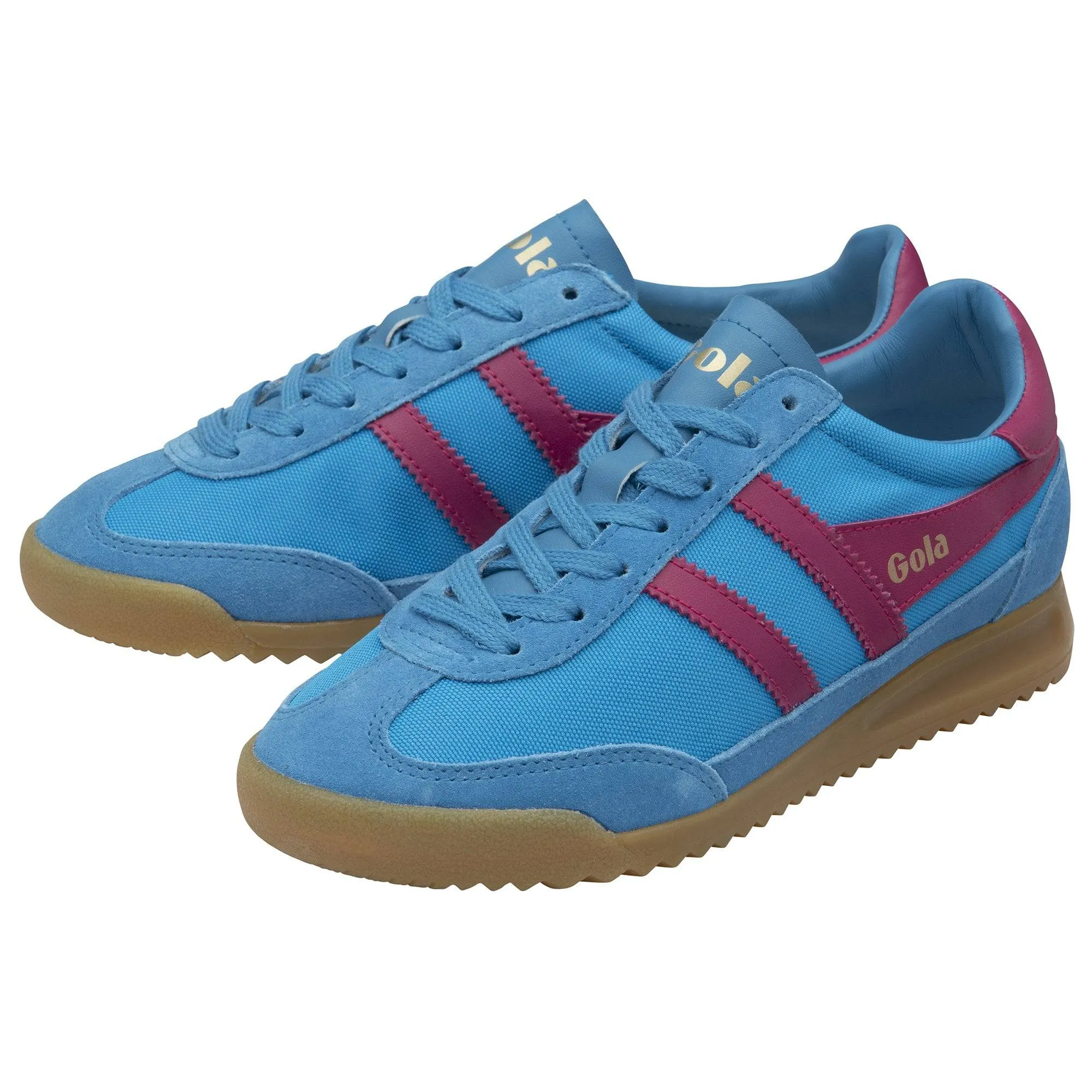 Gola Tornado Ladies Santorini/Fuchsia Suede Lace Up Trainers