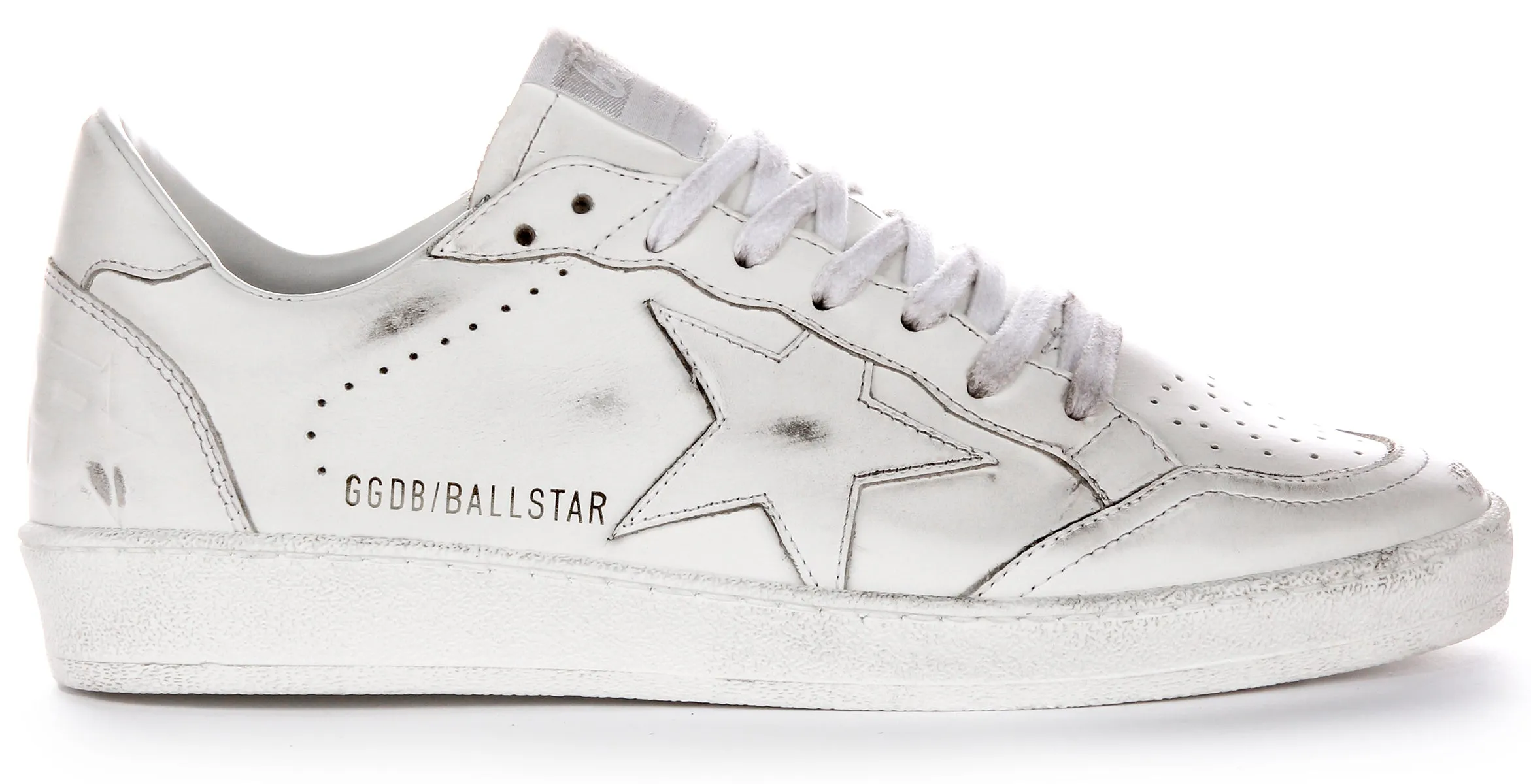 Golden Goose Ball Star In White For Men