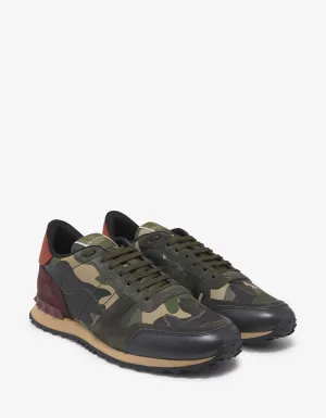 Green & Red Camo Rockrunner Trainers -