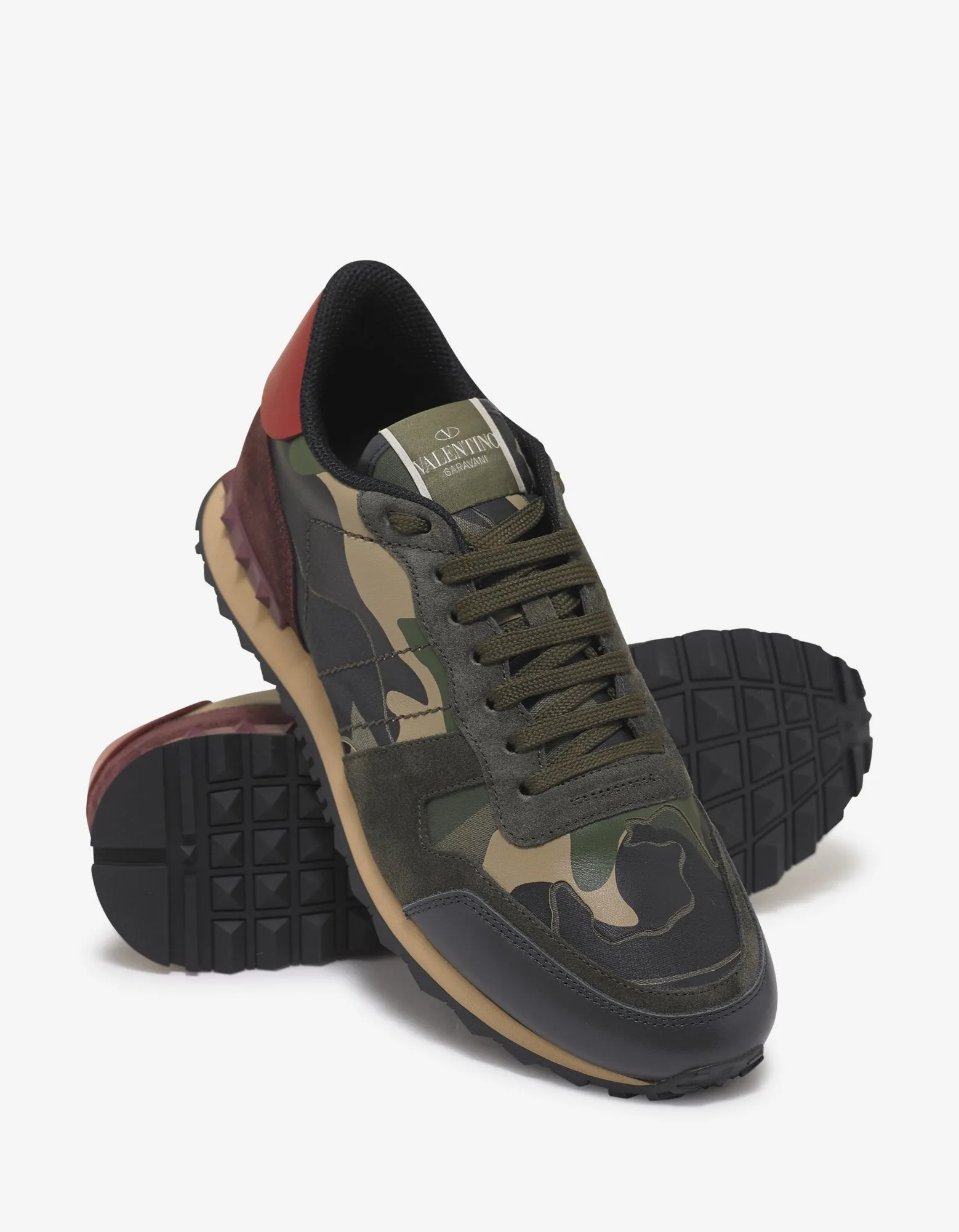 Green & Red Camo Rockrunner Trainers -