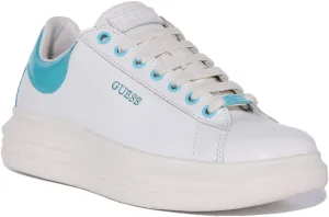 Guess Vibo Trainer In White Blue For Women