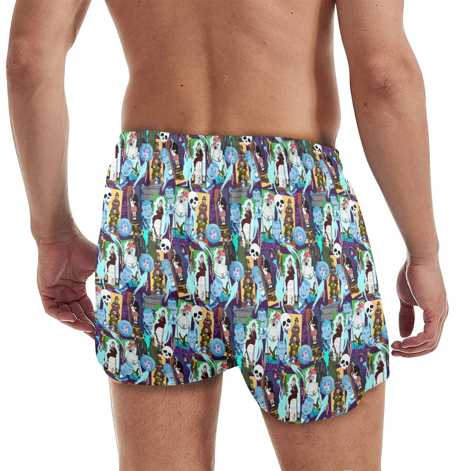 Haunted Mansion Favorites Men's Quick Dry Athletic Shorts