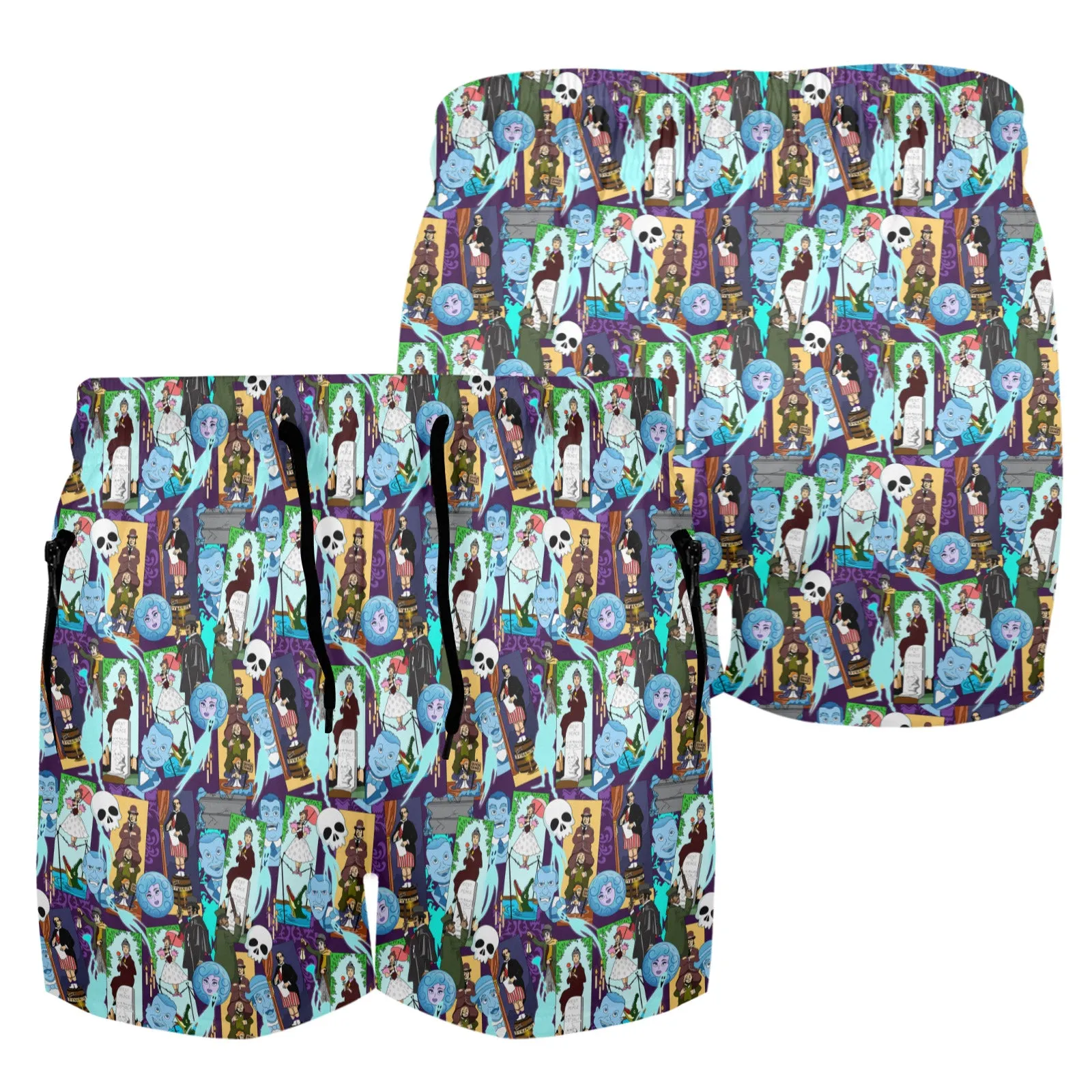 Haunted Mansion Favorites Men's Quick Dry Athletic Shorts