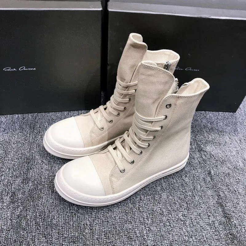 High-Top Canvas Sneakers