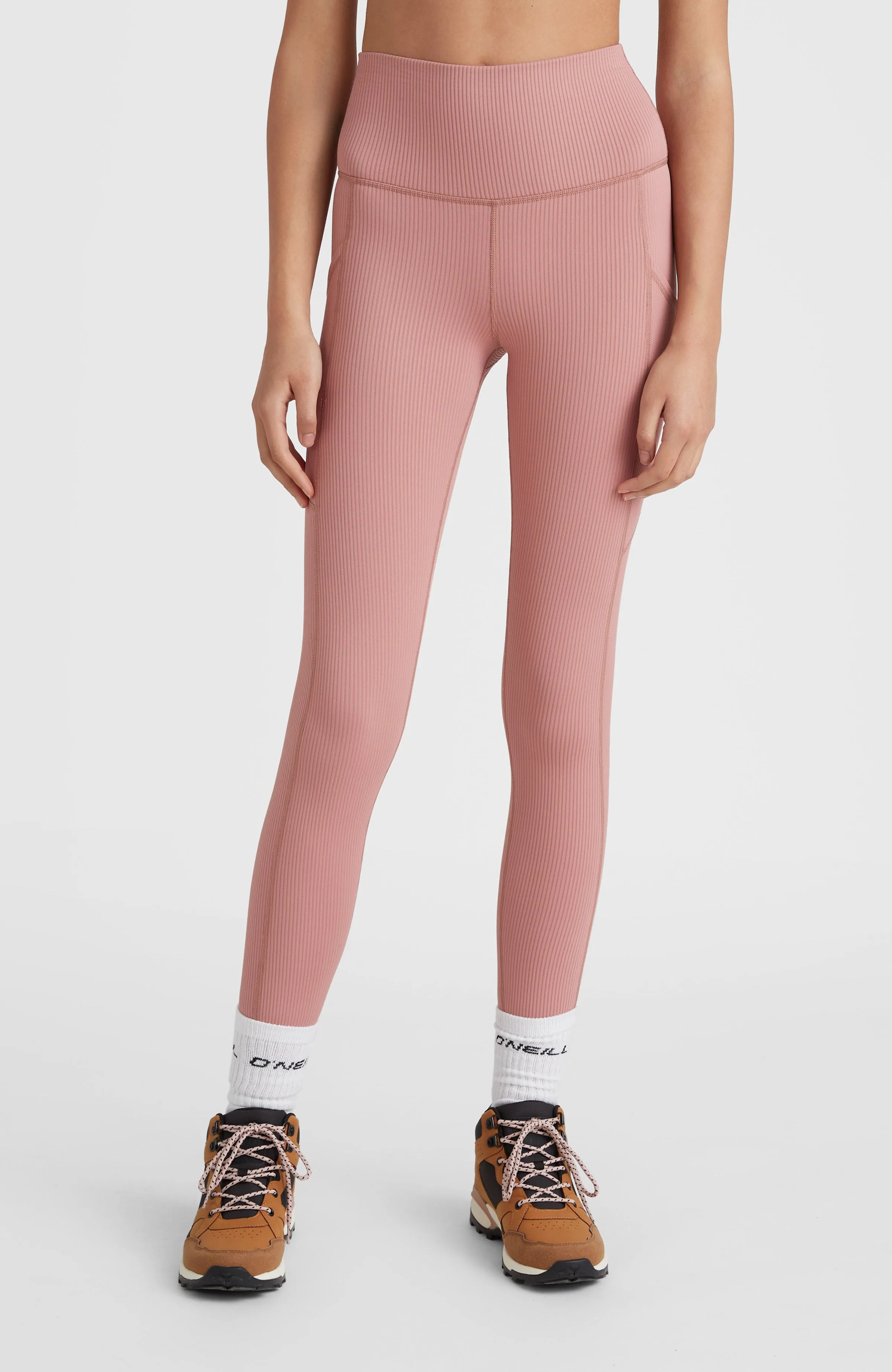 Hike Rib High Waist Legging | Ash Rose