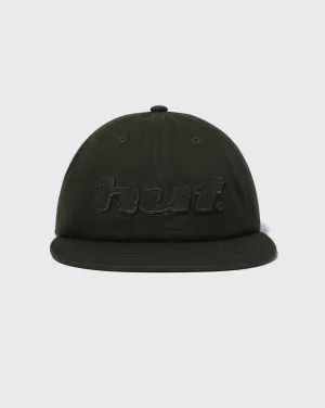 Huf Distressed Logo 5 Panel Hat - Hunter Green