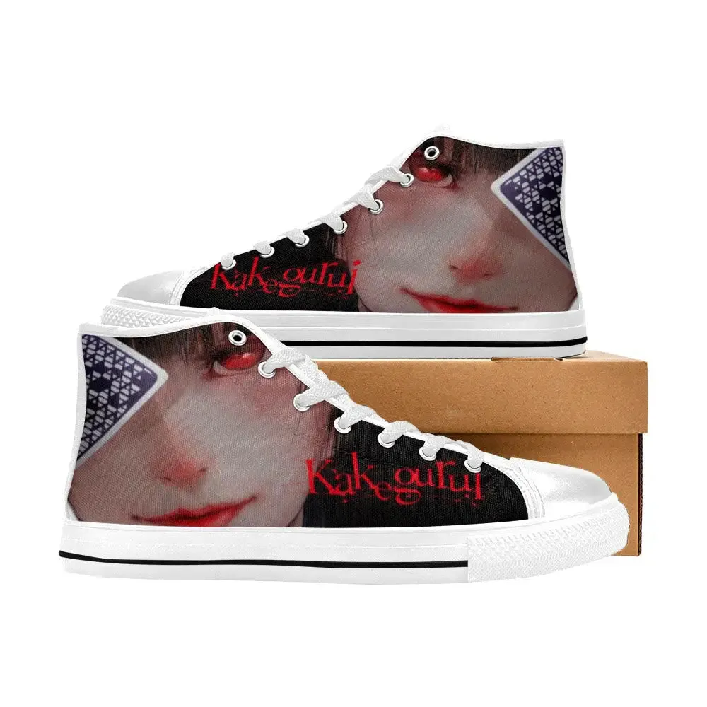 Kakegurui Compulsive Gambler Yumeko Jabami Shoes High Top Sneakers for Kids and Adults