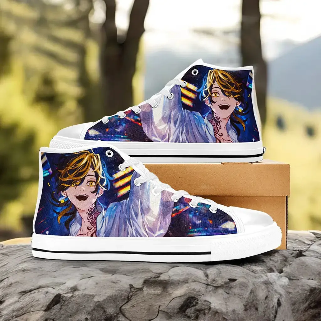 Kazutora Tokyo Revengers Shoes High Tops Sneakers for Kids and Adults