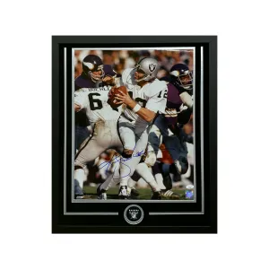 Ken Stabler Hand Signed & Framed Oakland Raiders 16x20 Football Photo