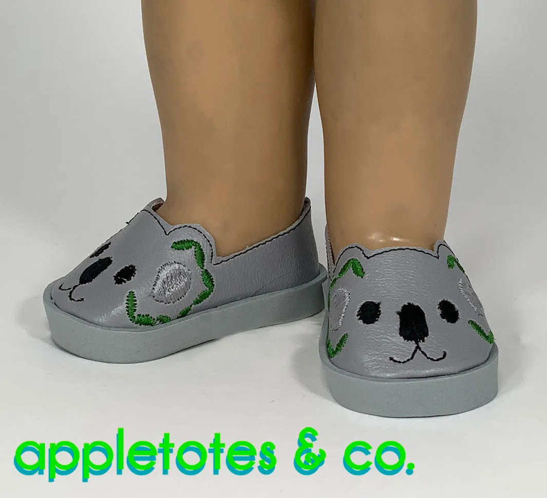 Koala Flats ITH Embroidery Patterns for 18" Dolls