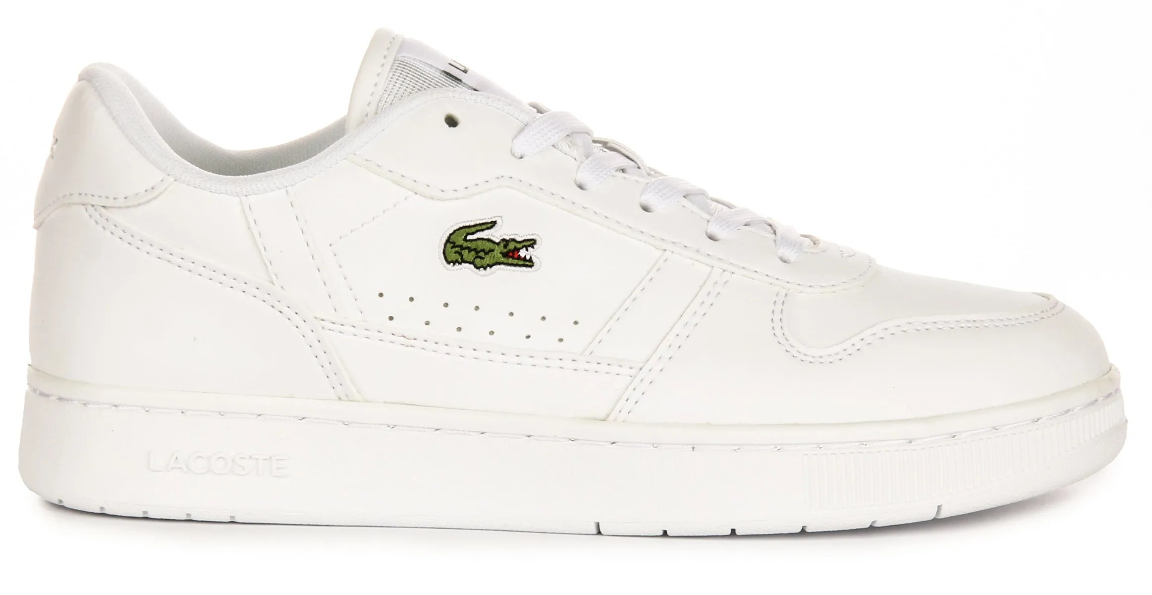 Lacoste T Clip Set In White For Junior