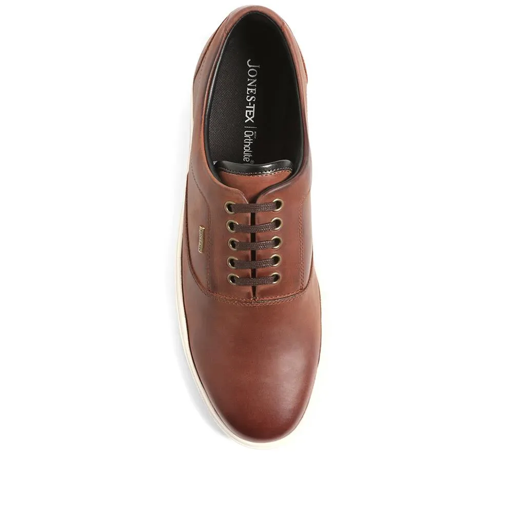 Leather Lace-up Trainers - HARROGATE / 323 411