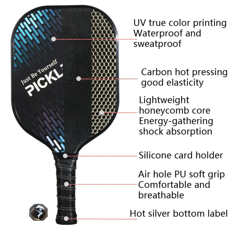 LEIJIAER Carbon Fiber 3K Board Surface Fragrant Honeycomb Tennis Racket(Power PK-065)