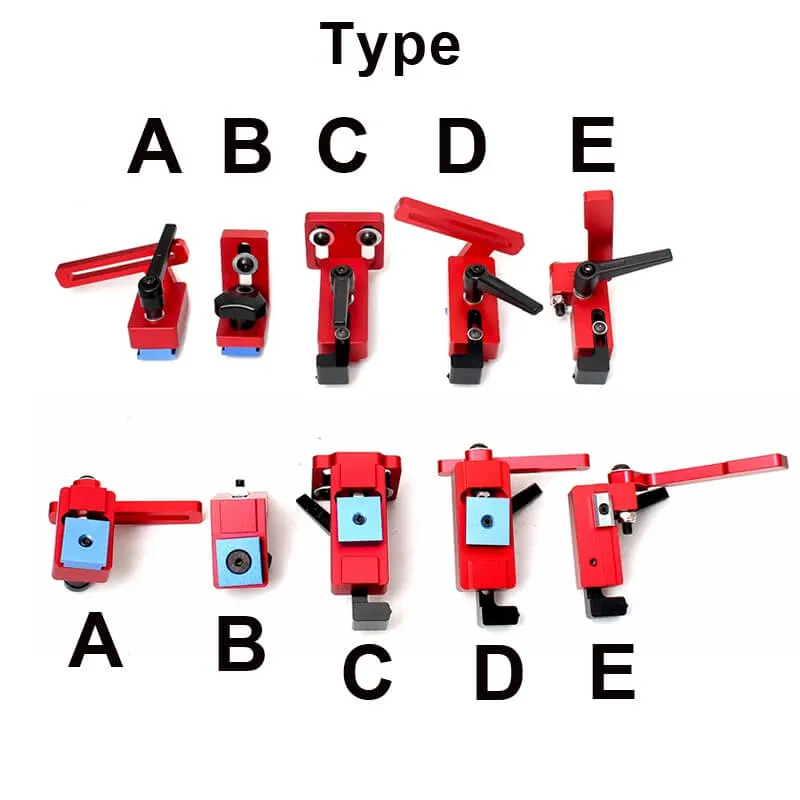 Levoite™ T-track Stop T-Slot Limiter Aluminium Miter Track Fence Flip Stop Chute Locator