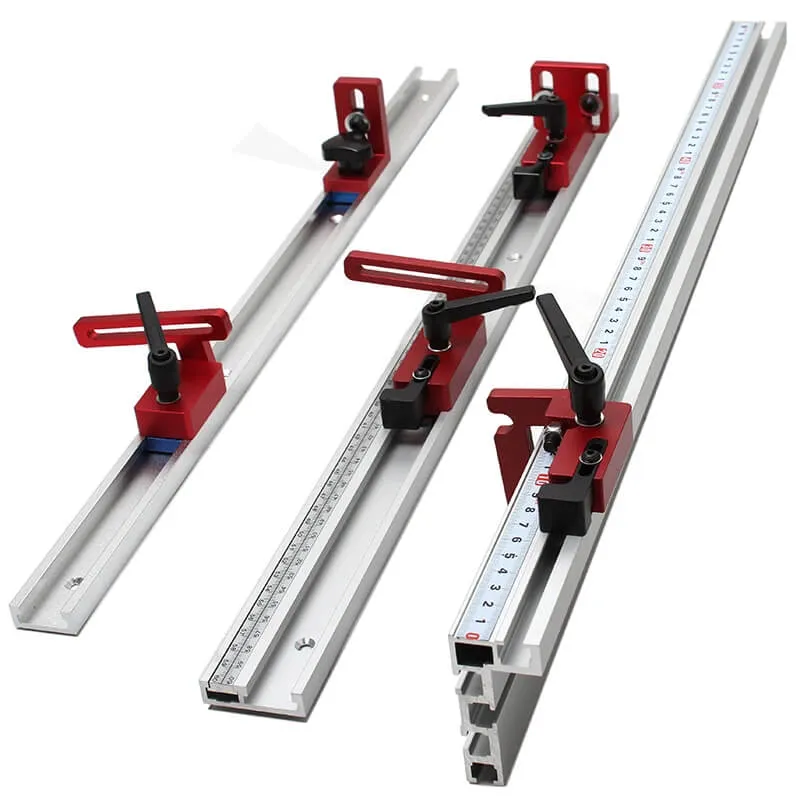 Levoite™ T-track Stop T-Slot Limiter Aluminium Miter Track Fence Flip Stop Chute Locator