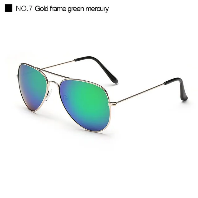 MAXMESSY Men Women Hiking Eyewear Aviator Sunglasses  Unisex Pilot Sun Glasses Coating Mirror Eyeglasses UV400 Glasses AS745