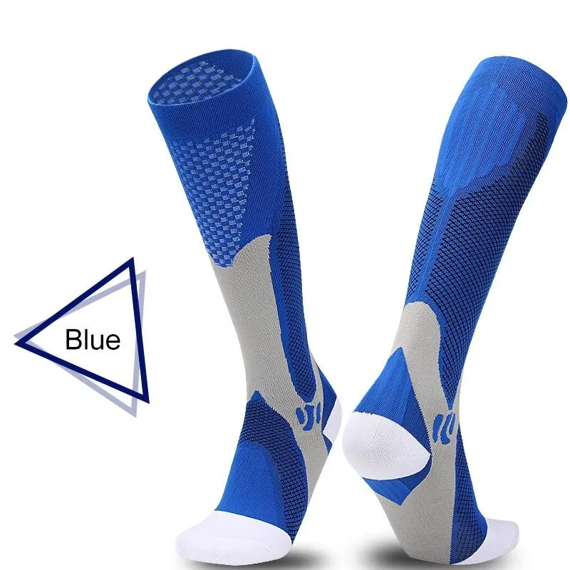 Men & Women New Compression Long Running Socks Men High Elastic Sports Stocking Running Cycling High Compression Leg Support