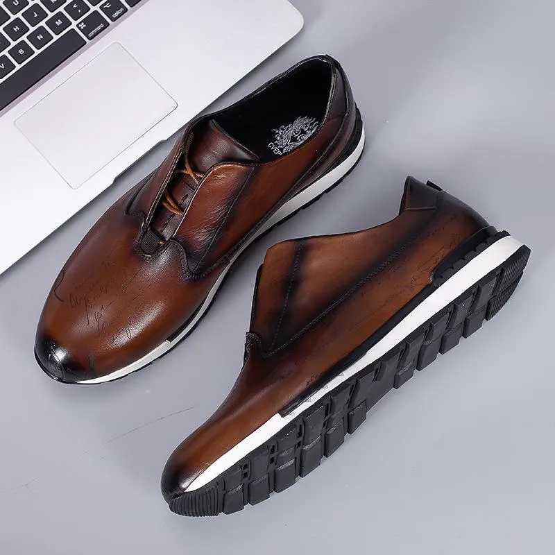 Men's genuine leather sports casual shoes