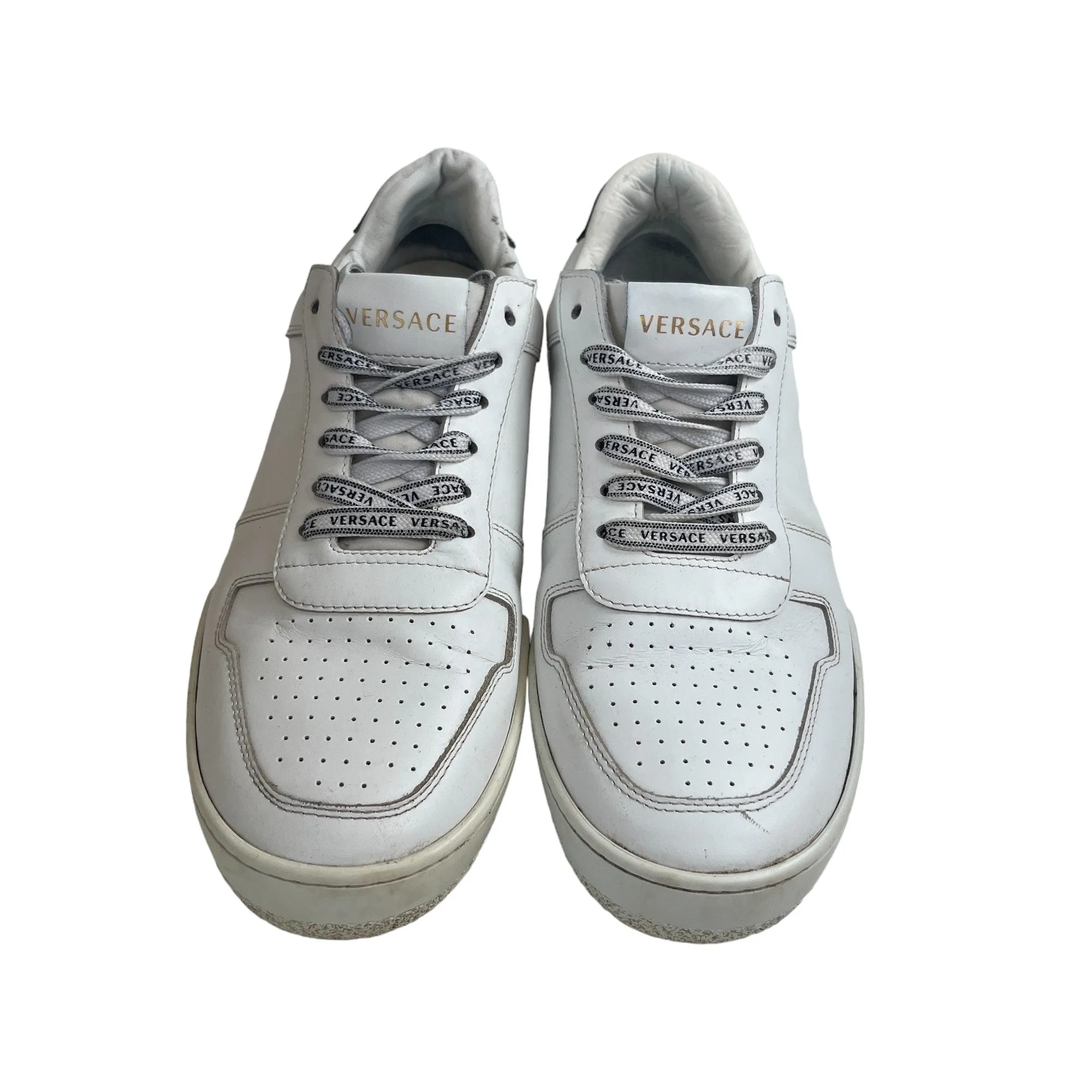 Men's Lace Logo Low Trainers White Size EU 41 / UK 7